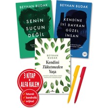 Kronik Kitap Alfa Kalem+Kendini Tüketmeden Yaşa+Kendine Iyi Davran Güzel+Senin Suçun Değil+Beyhan Budak 3 Kitap
