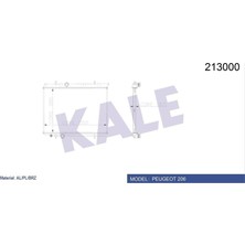 Kale Mixdepo Radyatör 206 00 1.4i-1.6 16V-2.0HDI 90 Mek Ac Klimasiz 378X536X18