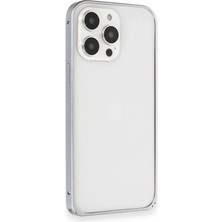 Modamizo Mey Ithalat® iPhone 15 Pro Max Metal Bumper Mat Kapak - Gri