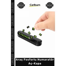 Carlburn #numaratör Şık Tasarım Pratik Mıknatıslı Magnetli Rakamlı Fosforlu Araç Fosforlu Numaratör Aç-Kapa