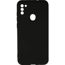 DS LLC Samsung Galaxy A11 Kılıf Nano Içi Kadife Silikon - Siyah