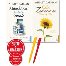 Destek Yayınları Alfa Kalem+Çok Zamanımız Varmış Gibi+Mümkünse Sadece Seninle+Ahmet Batman 2 Kitap+Yeni+Roman Öykü