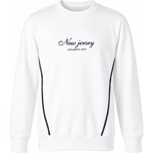 Trender New Jersey Baskı Biyeli 2 Ip Ekru Kız Çocuk Sweatshirt 26YSS2000018