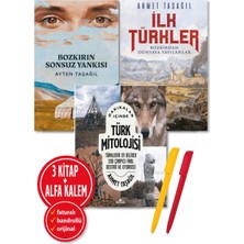 Kronik Kitap Alfa Kalem+Bozkırın Sonsuz Yankısı+Ilk Türkler+Türk Mitolojisi+Ayten Ahmet Taşağıl 3 Kitap