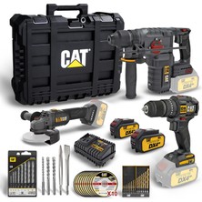 Cat DXK302 DX1010 + DX2150 + DX3131 3 Parça Kombo Set + 39 Parça Aksesuar Seti