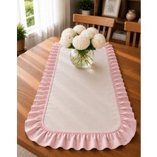 Şah Textile Design Sık Fırfırlı Premıum Keten Runner 40X110
