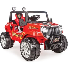 Die Grup Pilsan Ranger Akülü Araba 12 Volt 05-107 Kırmızı