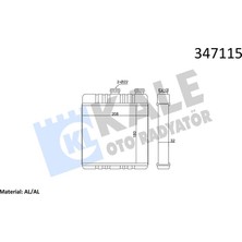 Kale Mixdepo Kalorifer Radyatörü Astra G-Zafira 206X180X32