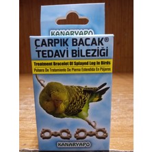 Pet Muhabbet Kuşları Için Çarpık Bacak Tedavi Bileziği 10’lu Set
