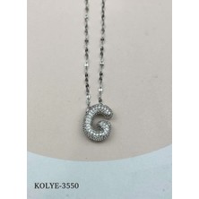 Kolye Çelik Gümüş 45CM Işıltılı Stil Paslanmaz Çelik
