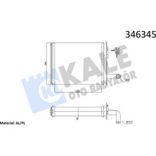 Kale Mixdepo Kalorifer Radyatörü Brazing Palio Musluklu 233X195X32