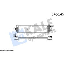 Kale Mixdepo Turbo Radyatörü Intercooler Volvo C30 06-12 -S40 04 V50 04 1.6d-2.0d- C70 2.0d 08 658X157