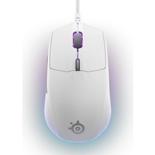 Empressco Yüksek Performanslı Beyaz Kablolu Gaming Mouse, 8500DPI, 6 Tuş