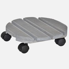 Serinova Wagner Ø 29CM Tekerlekli Saksı Altlığı Verona Kayın