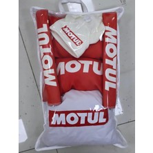 Şimika Beyaz Motul Süper Set Dörtlü Servis Kılıfı + Ikili Yastık ve Kemer Kılıfı +Vites Poları