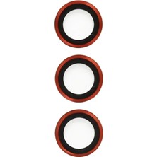 Uravas Store Samsung Galaxy S23 Ultra Metal Kamera Lens - Kırmızı