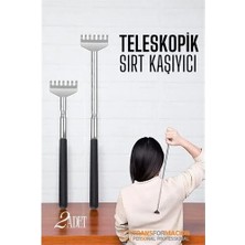 Uravas Store Sırt Kaşıyıcı - Telekopik 56 cm Sırt Kaşıma Aparatı Hanımeli 2 Li Set