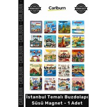 Carlburn #magnet Hediyelik Turistik Şehir Tasarımı Kaliteli Canlı Istanbul Temalı Buzdolapı Süsü Magnet