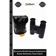 Carlburn #dürbün Profesyonel Su Geçirmez Avcı Zoom DYNASTY12X26 Kauçuk Kaplamalı Kamp Dürbünüyeşil Camlı
