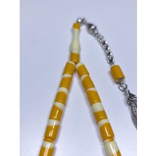 Efekentli Beyzbol Topu Sarı Tesbih (7 x 11 Mm)