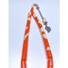Efekentli Beyzbol Topu Turuncu Tesbih (7 x 11 Mm)