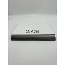 Empressco 10 Adet 25X25 cm Beyaz Mdf Pasta Altlığı, Şık ve Dayanıklı Set