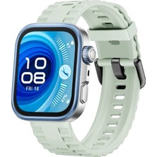 Kuhi Mey Ithalat®  Huawei Watch Fit 3 Klasik Kordon - Açık Yeşil