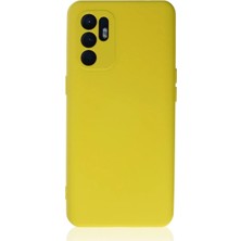 Uravas Store Oppo Reno 6 Kılıf Nano Içi Kadife Silikon - Sarı1