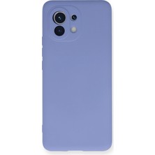 Uravas Store Mey Ithalat®   Mi 11 Kılıf Nano Içi Kadife Silikon - Lila