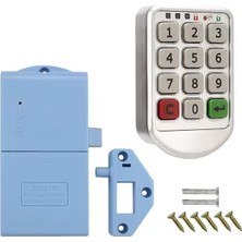 Uravas Store Powermaster PM-26723 Tuş Şifreli Gri Çekmece Dolap Kilidi (2'li Paket)