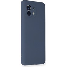 Uravas Store Mey Ithalat®   Mi 11 Kılıf Nano Içi Kadife Silikon - Gri