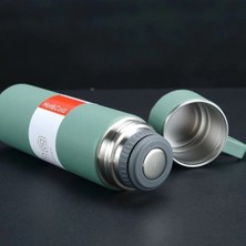Uravas Store Mey Ithalat® Paslanmaz Çelik Bardaklı Termos Seti 500 ml