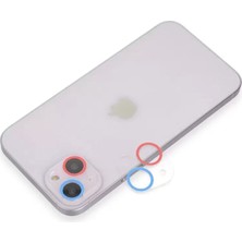 Uravas Store Iphone 13 Renkli Kamera Lens Koruma Cam - Pembe-Mavi
