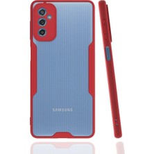 Uravas Store Mey Ithalat®  Samsung Galaxy M52 5g Kılıf Platin Silikon - Kırmızı