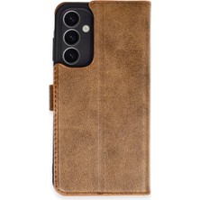 Uravas Store Samsung Galaxy A25 5g Kılıf Trend S Plus Kapaklı Kılıf - Taba