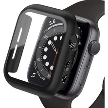 Uravas Store Apple Watch Ultra 49MM Camlı Kasa Ekran Koruyucu - Siyah