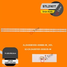 Uravas Store 43" Saba JL.D430B1330-006BS-M_V01, SJ.CX.D4301101-3030JS-M Tv LED Bar