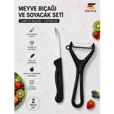 ERHCE 1 Meyve Sebze Bıçağı + 1 Soyacak Solingen Paslanmmaz Çelik Bıçak