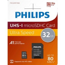 Svoria Store FM32MP45B/00 32GB CLASS10 Uhs-I U1 Tf Adaptörlü Micro Sdhc Hafıza Kartı