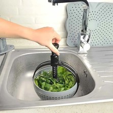 Colezium Hızlı Salata Kurutucu Süzgeç- Dönerli Süzgeç Dev Boy