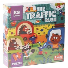 Ks Puzzle Prs 32702 The Traffic Rush Pre School Puzzle 12 Parça