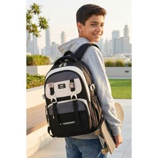Relaxion RLX-2464 Unisex Okul Sırt Çantası Öğrenci Günlük Seyahat Tatil Spor Yürüyüş Seyahat Gezi Kamp Günlük