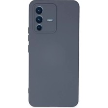 Uravas Store Vivo V23 5g Kılıf Nano Içi Kadife Silikon - Gri