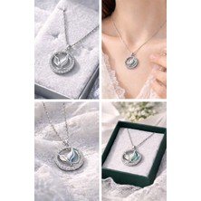 Regina Gems Zirkon Taşlı Altın Renk Lale Çelik Kolye Gümüş Standart