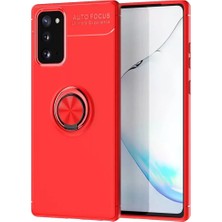 Uravas Store Newface Samsung Galaxy Note 20 Kılıf Range Yüzüklü Silikon - Kırmızı