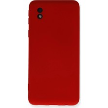 Uravas Store Mey Ithalat®  Samsung Galaxy A01 Core Kılıf Nano Içi Kadife Silikon - Kırmızı