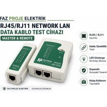 OEM RJ45/RJ11 Network Lan Data Kablosu Test Cihazı Master & Remote Cable Tester