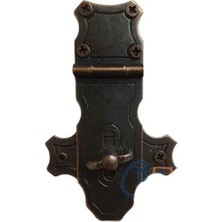 Drop Tedarik Dekoratif Anahtarlı Sandık Askısı - 40X65MM, Oksit, 1 Adet