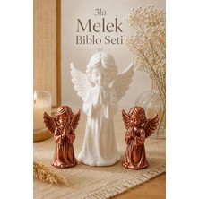 Arvella Studio 3’lü Melek Dekoratif Biblo Seti 15CM –  Minimal Modern Ev Dekoru | Premium Kalite - Angels Bakır