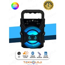 Empressco Taşınabilir LED Bluetooth Hoparlör, Güçlü Bass ve Net Ses Kalitesi